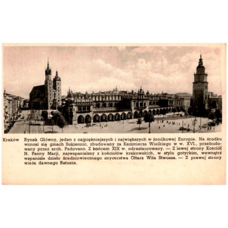 Kraków. Rynek Główny, Jeden z najpiękniejszych i największych w środkowej Europie [...]