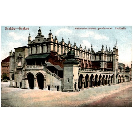 Kraków - Krakau. Sukiennice (strona południowa). Tuchhalle