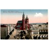 Kraków. Rynek i kościół N. P. Maryi. Cracovie. Grange place et L'églice Sainte Marie.