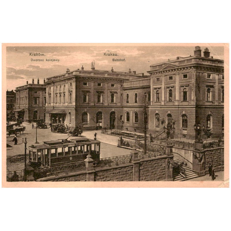 Kraków. Dworzec kolejowy. Krakau. Bahnhof.