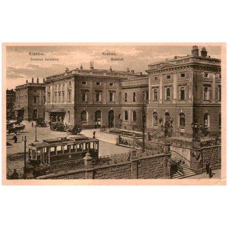 Kraków. Dworzec kolejowy. Krakau. Bahnhof.