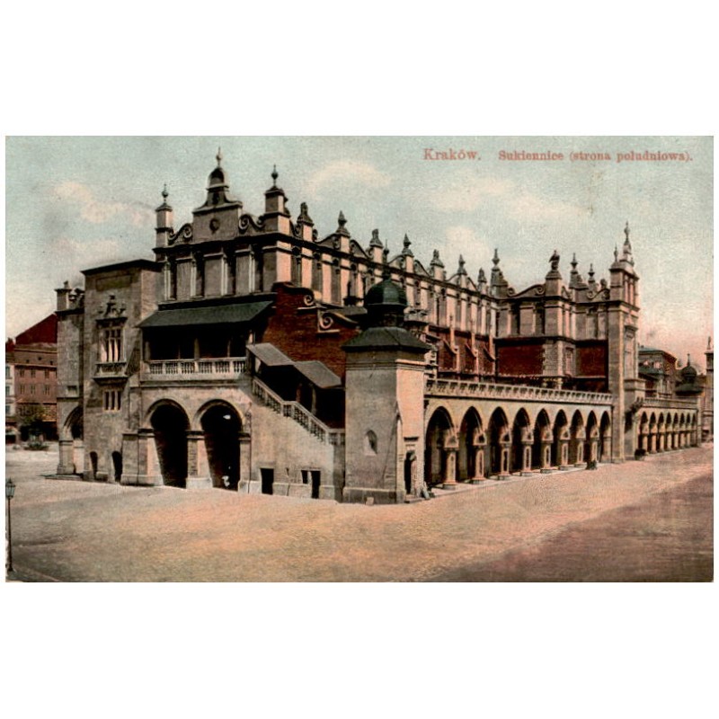Kraków. Sukiennice (strona południowa).