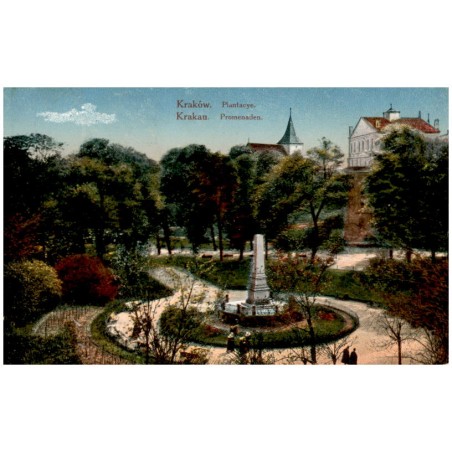 Kraków. Plantacye. Krakau. Promenaden.