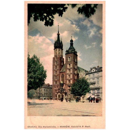 Krakau. Die Marienkirche. - Kraków. Kościół N. P. Marii.