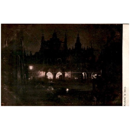 Kraków w nocy.