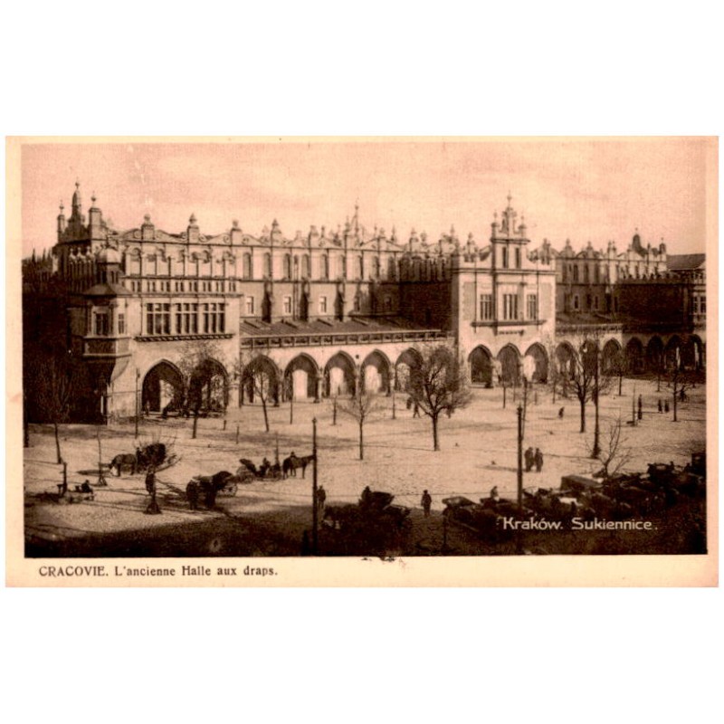 Kraków. Sukiennice. Cracovie. L'ancienne Halle aux draps.