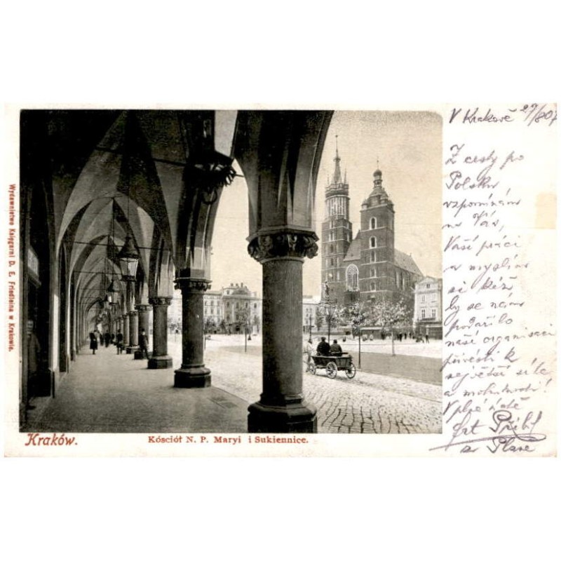 Kraków. Kościół N. P. Maryi i Sukiennice.