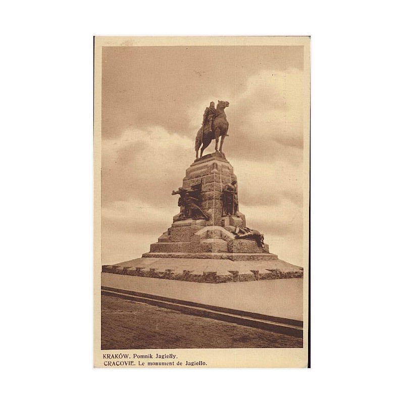 Kraków. Pomnik Jagiełły. Cracovie. Le monument de Jagiełło