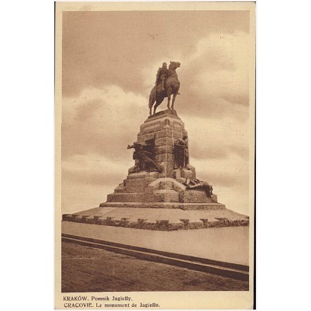Kraków. Pomnik Jagiełły. Cracovie. Le monument de Jagiełło