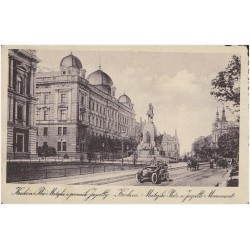 Kraków. Plac Matejki i pomnik Jagiełły. Krakau. Matejko Platz u. Jagiełło Monument