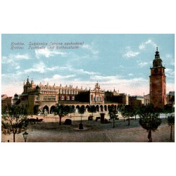 Kraków. Sukiennice (strona zachodnia). Krakau. Tuchhalle und Rathausturm
