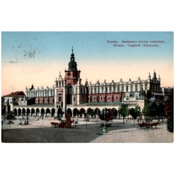 Kraków. Sukiennice (strona wschodnia). Krakau. Tuchhalle (Westseite).
