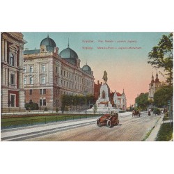 Kraków. Plac Matejki i pomnik Jagiełły. Krakau. Matejko-Platz und Jagiełło-Monument