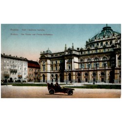 Kraków. Teatr i kawiarnia teatralna. Krakau. Das Theater und Theater-Kaffeehaus.