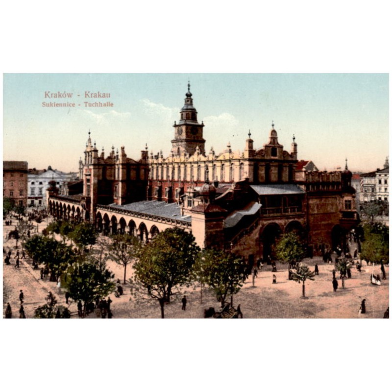 Kraków - Krakau. Sukiennice - Tuchhalle.