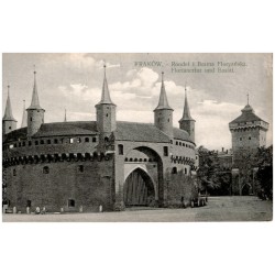 Kraków. Rondel i Brama Floryańska. Florianertor und Bastai.