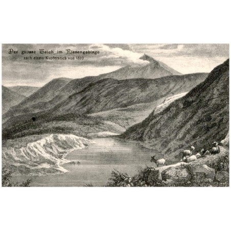 Der grosse Teich im Riesengebirge nach einem Kupferstich von 1810