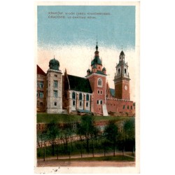 Kraków. Widok Zamku krakowskiego. Cracovie. Le Château royal.