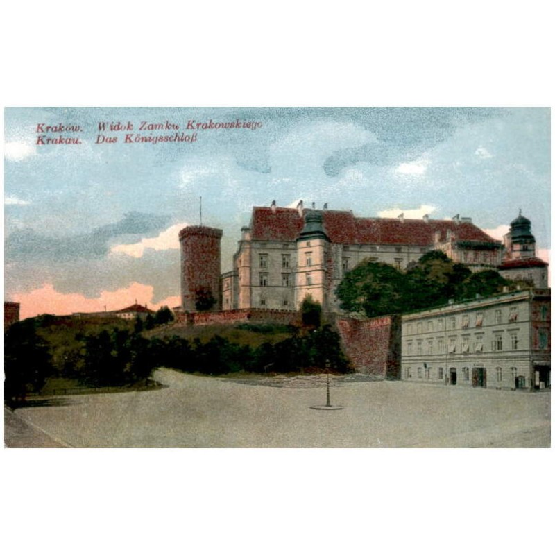 Kraków. Widok Zamku Krakowskiego. Krakau. Das Königsschloß