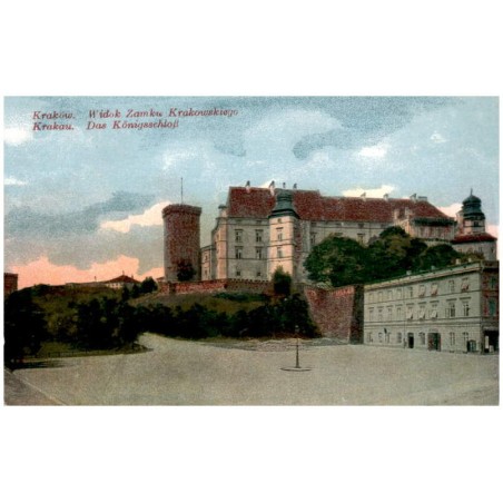 Kraków. Widok Zamku Krakowskiego. Krakau. Das Königsschloß