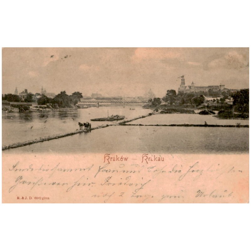 Kraków - Krakau / widok od strony grobli