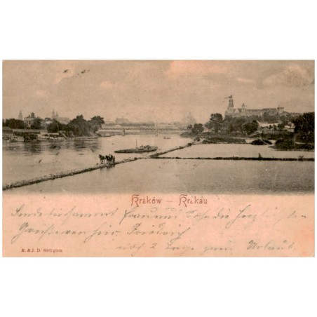 Kraków - Krakau / widok od strony grobli