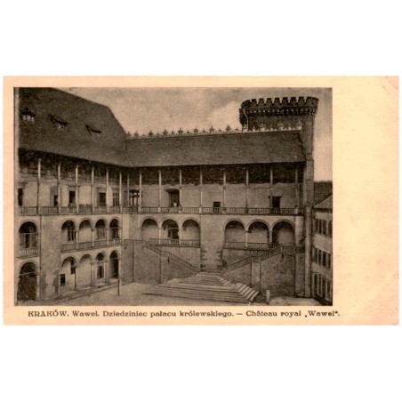 Kraków. Wawel. Dziedziniec pałacu królewskiego. - Château royal "Wawel".