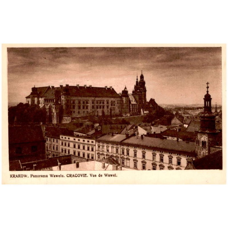 Kraków. Panorama Wawelu. Cracovie. Vue de Wawel.