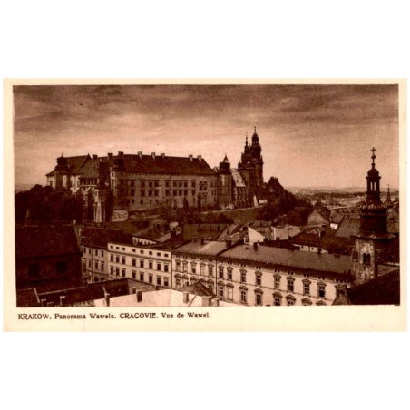 Kraków. Panorama Wawelu. Cracovie. Vue de Wawel.