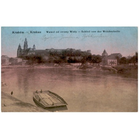 Kraków - Krakau. Wawel od strony Wisły - Schloß von der Weichselseite