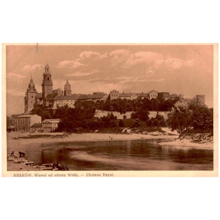 Kraków. Wawel od strony Wisły. - Chateau Royal.