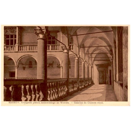 Kraków. Krużganki pałacu królewskiego na Wawelu. - Galeries du Château royal.