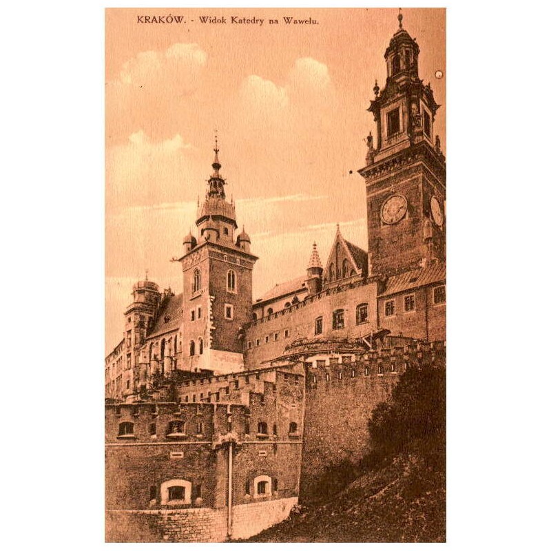 Kraków. Widok Katedry na Wawelu.