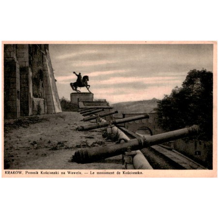 Kraków. Pomnik Kościuszki na Wawelu. - Le monument de Kościuszko.
