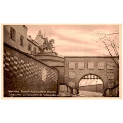 Kraków. Pomnik Kościuszki na Wawelu. Cracovie. Le monument de Kościuszko au Château royal "Wawel.