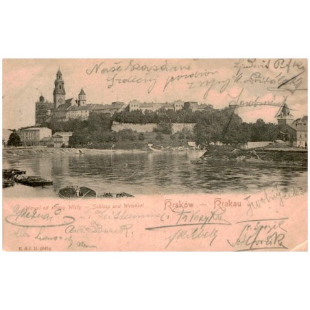 Kraków - Krakau Wawel od strony Wisły - Schloss und Weichsel