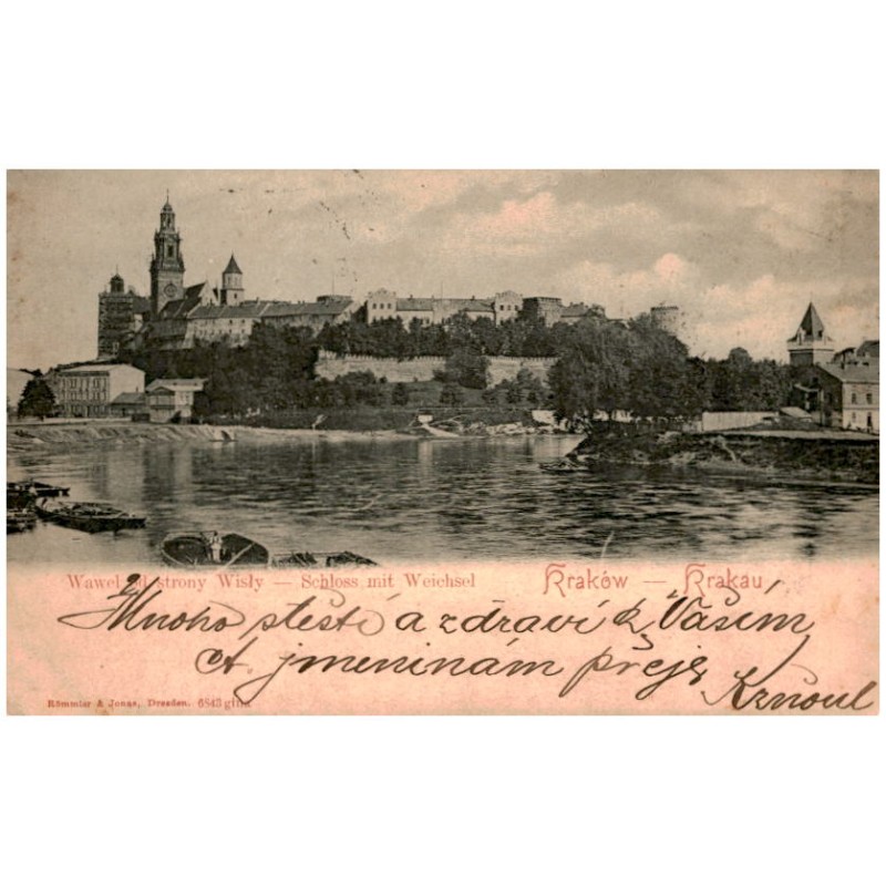 Kraków - Krakau Wawel od strony Wisły - Schloss mit Weichsel