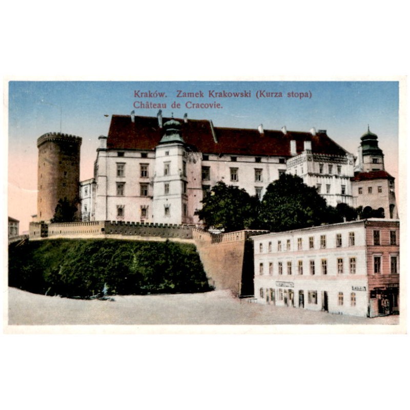 Kraków - Zamek Krakowski (Kurza stopa). Cracovie - Château de Cracovie.