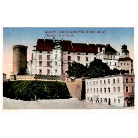 Kraków - Zamek Krakowski (Kurza stopa). Cracovie - Château de Cracovie.