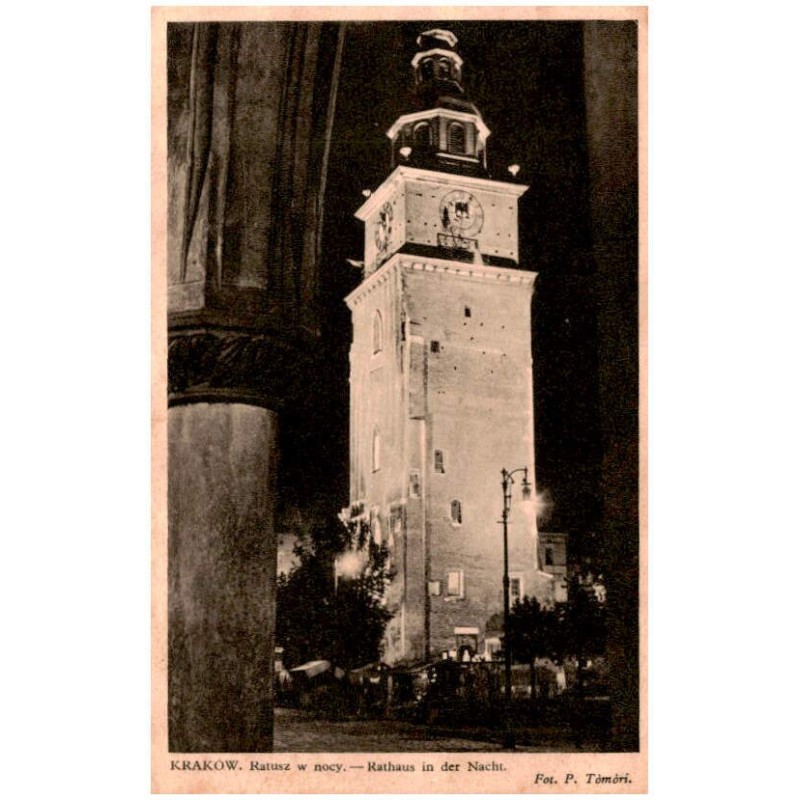 Kraków. Ratusz w nocy. - Rathaus in der Nacht. Fot. P. Tömöri.