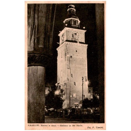 Kraków. Ratusz w nocy. - Rathaus in der Nacht. Fot. P. Tömöri.