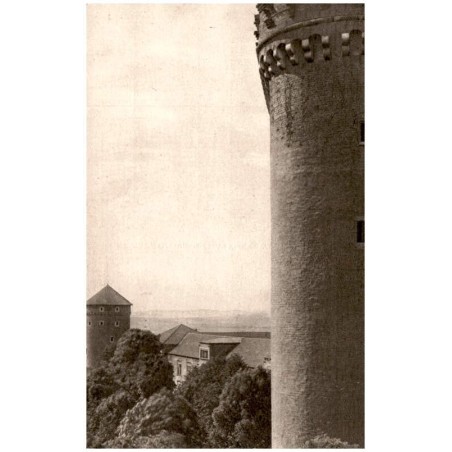 Wawel. Widok od Lubranki na basztę Sandomierską. Fot. inż K. Cybulski
