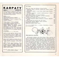 Karpaty. Materiały szkoleniowe o problematyce górskiej terenów Polski i Krajów Demokracji Ludowej, przeznaczone dla przodowników