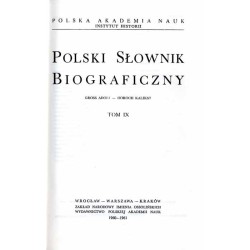 Polski słownik biograficzny. T. 9: Gross Adolf - Horoch Kalikst