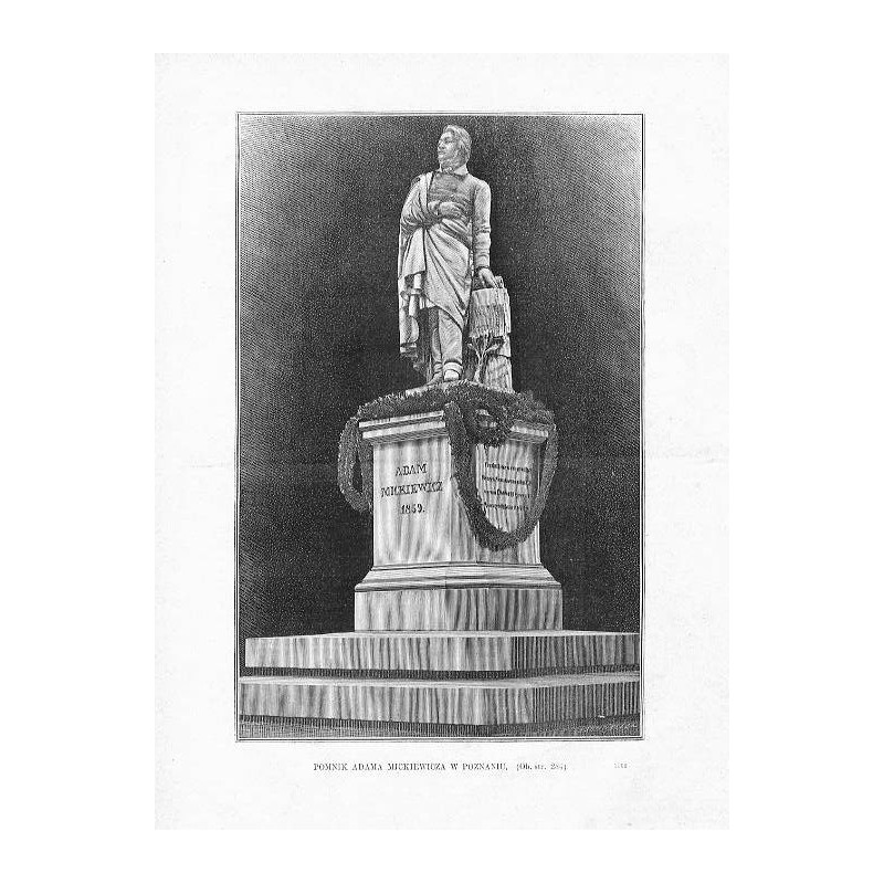 Pomnik Adama Mickiewicza w Poznaniu / "POMNIK ADAMA MICKIEWICZA W POZNANIU. [...] 1162"