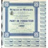 "SOCIÉTÉ DES PÉTROLES DE WANKOWA" 1 akcja założycielska 500 franków. Lille 1.05.1914