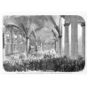 "Cérémonie du couronnement du roi de Prusse dans la chapelle de l'ordre Teutonique, à Kàœnigsberg. - D'apres un croquis de M. La