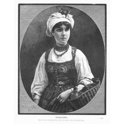 "Krakowianka. Rysunek oryginalny Aleksandra Gierymskiego. (1643)"