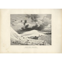 "Blick über die Dünen. Kurische Nehrung. Nach einer Zeichnung von L. Passarge aufs Holz übertragen von R. Püttner."