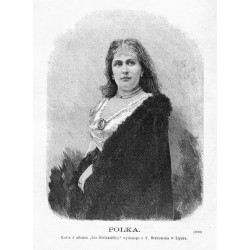 "POLKA. Karta z albumu "Les Nationalités," wydanego u F. Brockmana w Lipsku. (1910)"